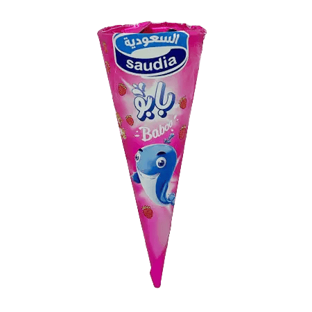 Saudia Baboo Strawberry Cone 110Ml