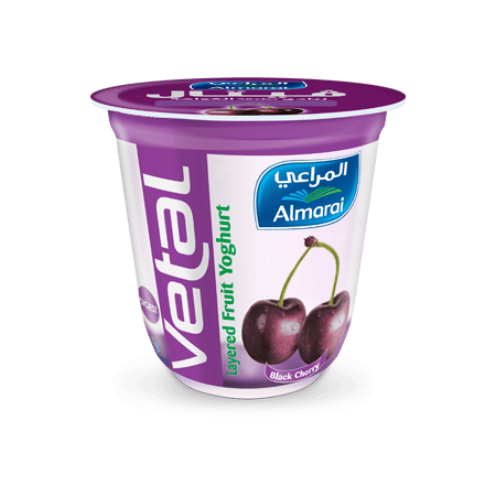 Almarai Vetal Yoghurt With Black Cherry Layer 140 gm