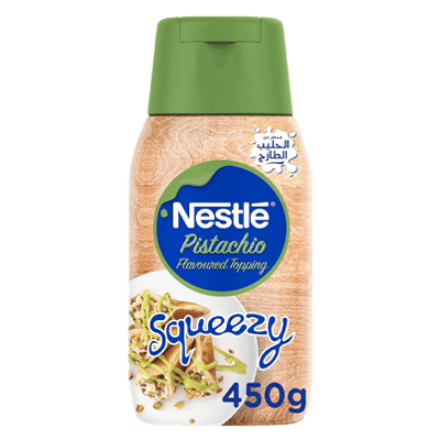 Nestle Squeezy Pistachio Condensed Milk 450 gm