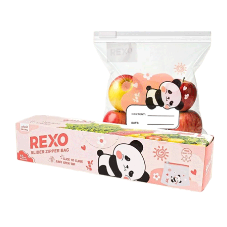 Rexo 300*400+40 MM, Slider Zipper Bags, 10 PCs clear film