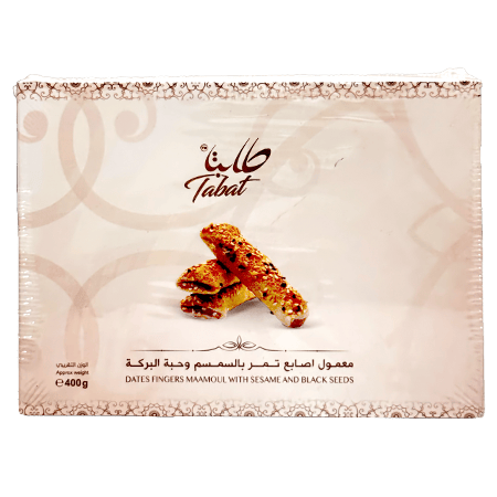 Maamoul Dates Fingers With Sesame And Black Seeds 400 gm