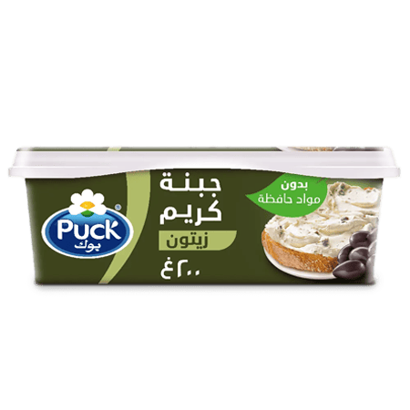 Puck Tub Cream Cheese With Olives 200 gm