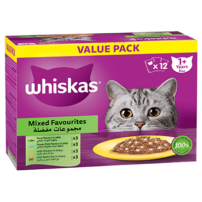 Whiskas Tuna & Ocean Fish & Chicken & Beaf 12X80g