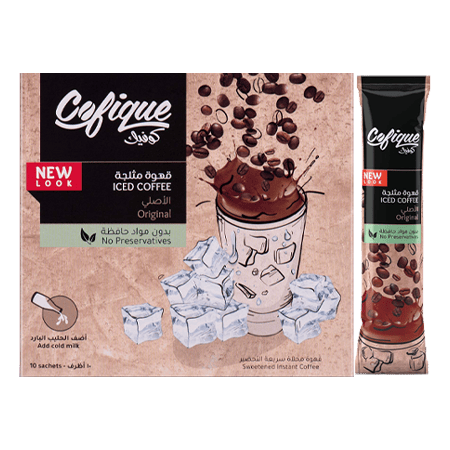 Cofique Iced Coffee Original Powder Box 10 pcs 24 g