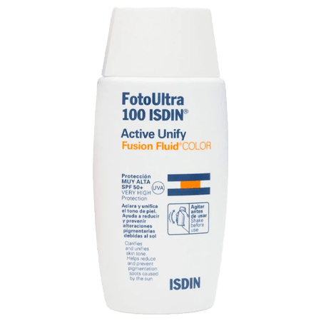 Isdin Foto Ultra 100 Active Sunscreen Unify Fusion Fluid Colore 50Ml