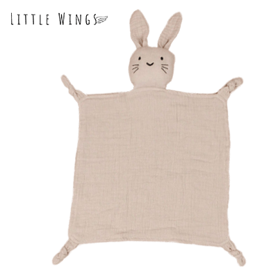 Set Of Beige Bunny Bib