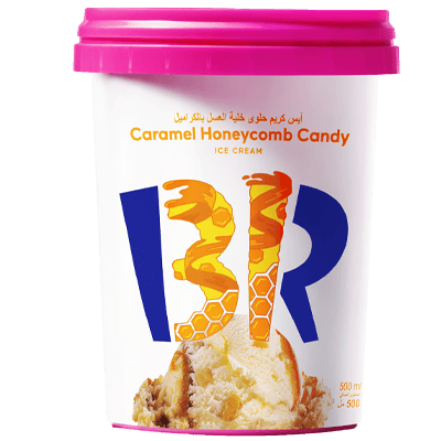 Baskin Robbins Caramel Honeycomb Candy Ice Cream 500Ml