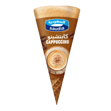 Saudia ice cream cappuccino Cone 115 ml