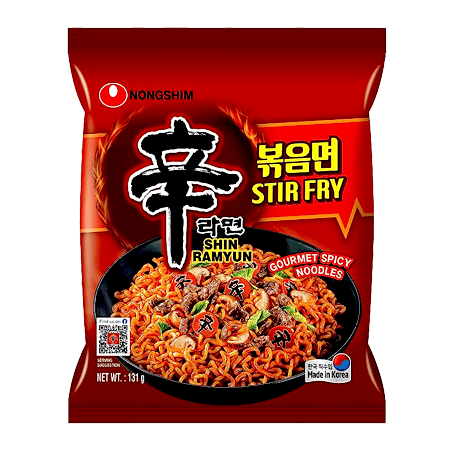 Nongshim Shin Korean Noodles Ramyun Stir Fry 131 g