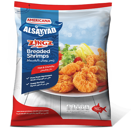 Americana Zings Shrimp Breaded 750 gm