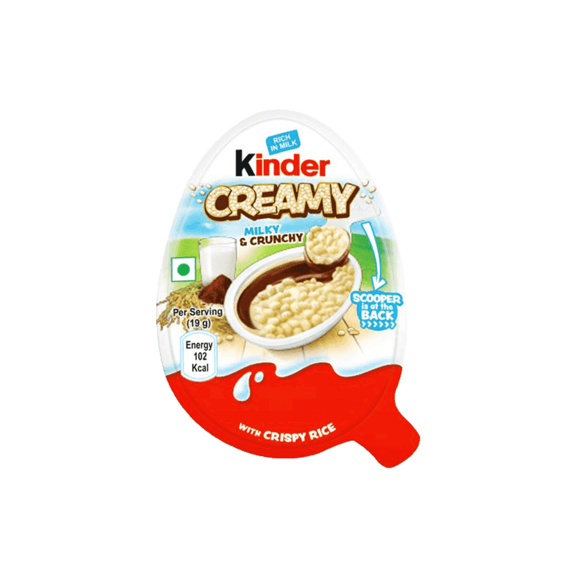 Kinder Creamy Chocolate With Milk & Rice 19 g