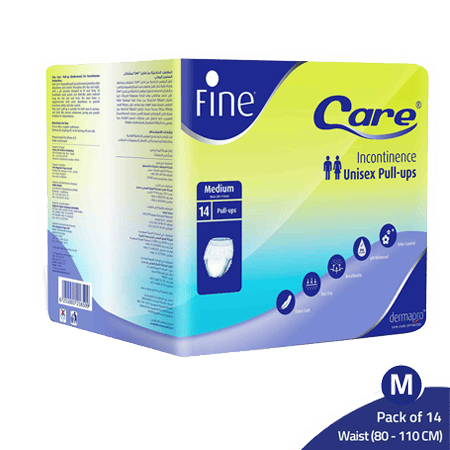 Fine Adult Diapers Fine Care Heavy-Brief Medium Unisex 14 Marvel