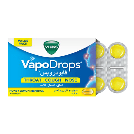 VICKS VAPODROPS HONEY LEMON 36 lz