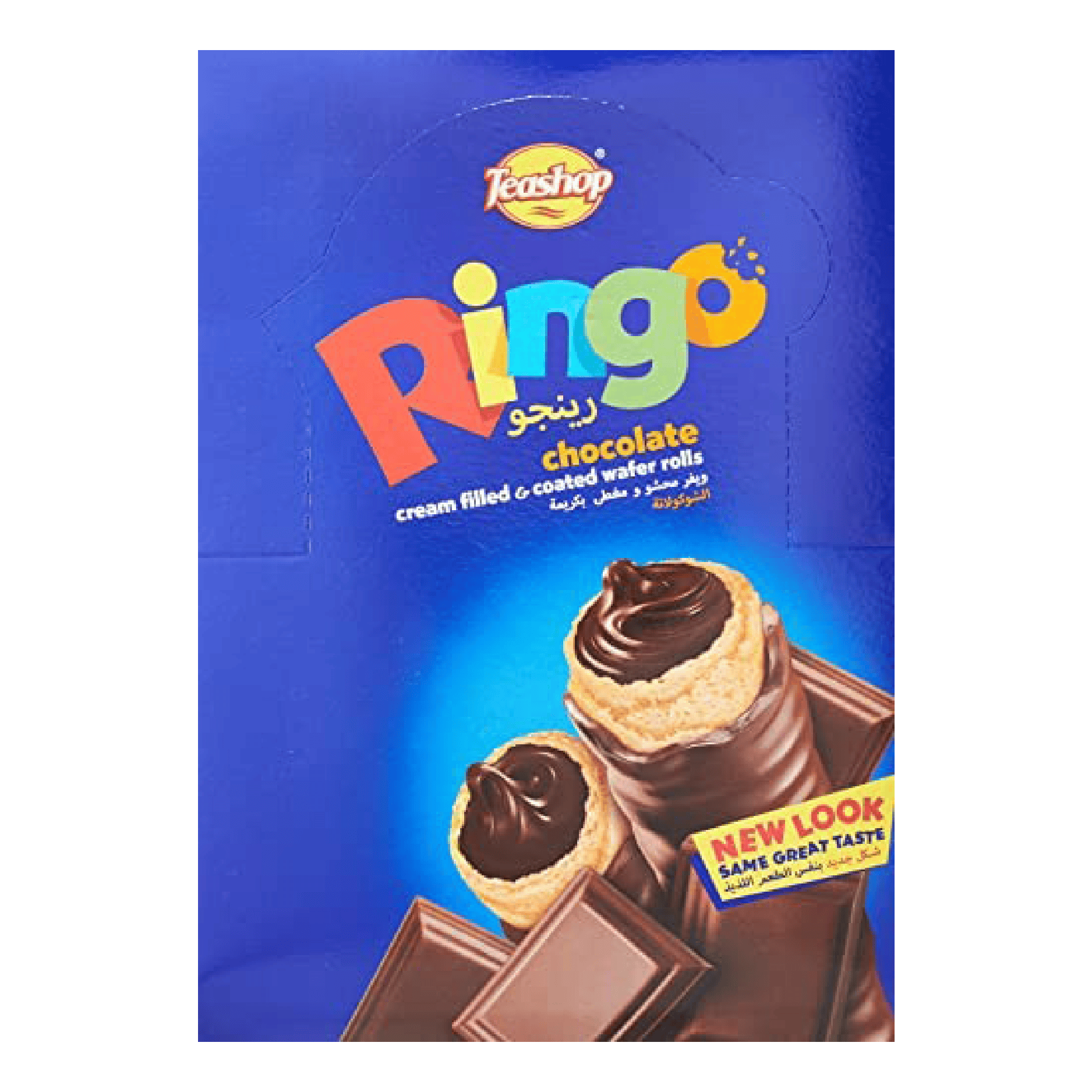 Teashop Ringo Wafer Rolls with Chocolate 12 pcs 24 g