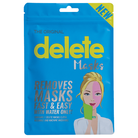 Delete Makeup Fast & Easy Mask Remover With Water only