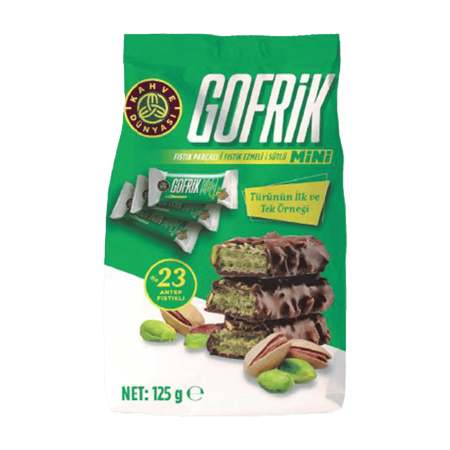 Gofrik Pistachio Mini Chocolate Bar 12.5 g