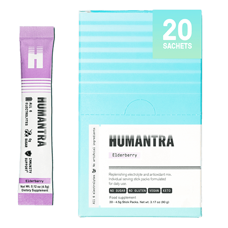 Humantra Electrolytes, Elderberry, 20x4.5g