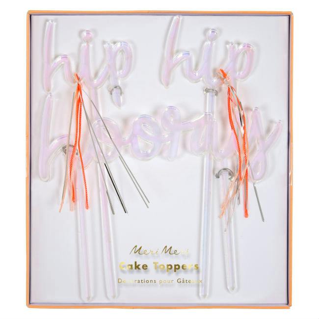Meri Meri Hip Hip Hooray Cake Toppers