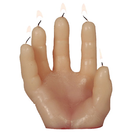Bloody Hand Candle 14X5 CM