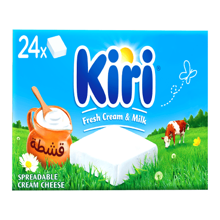 Kiri Spreadable Squares Cream Cheese 24 pcs 400 gm