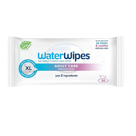 WaterWipes Adult Care Wipes, 30 wipes