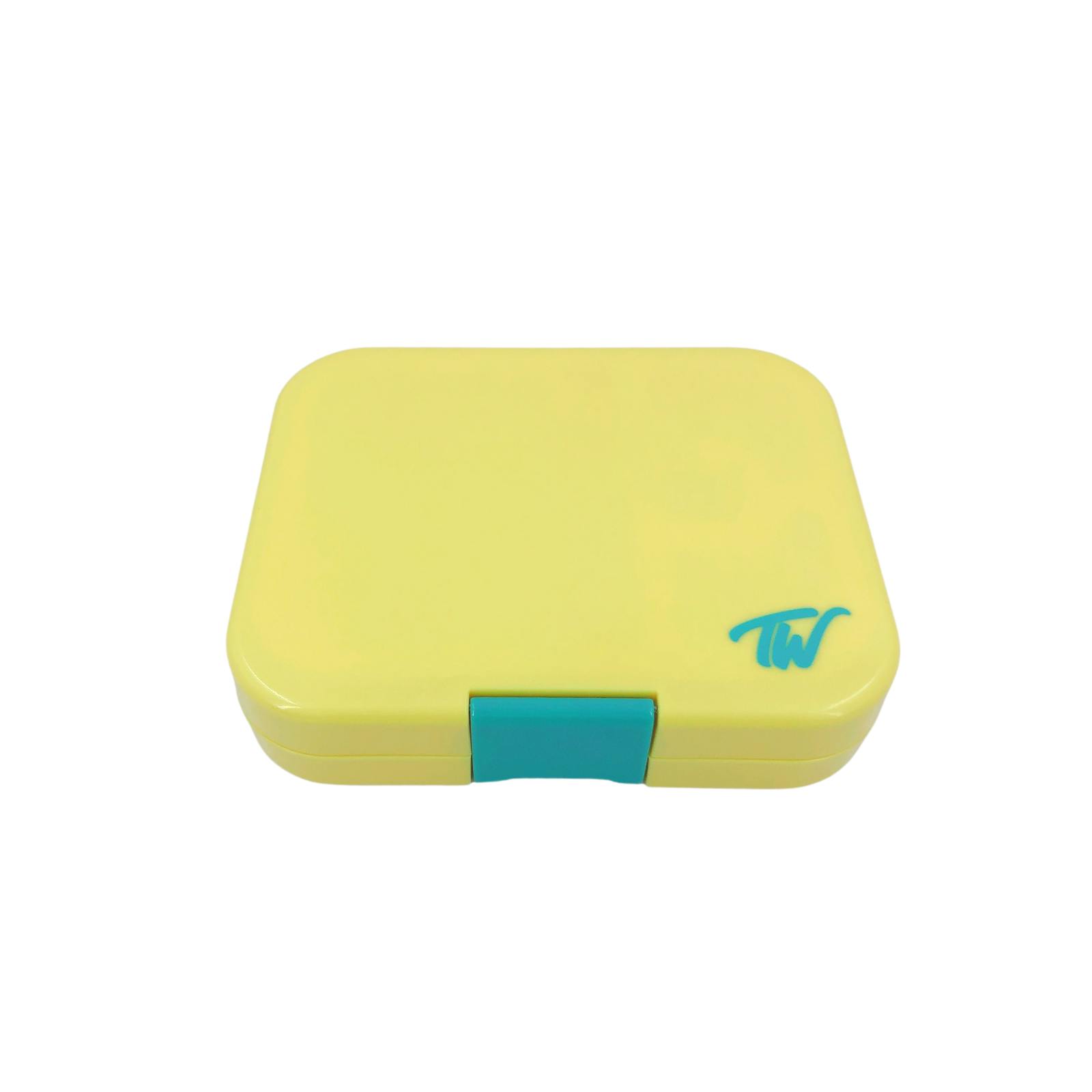 Tinywheel 4 Compartment Yellow Lunch Box Tw Logo