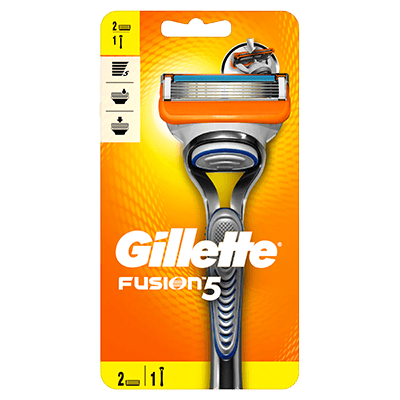 Gillette Razor Fusion + 2 Refill Blades