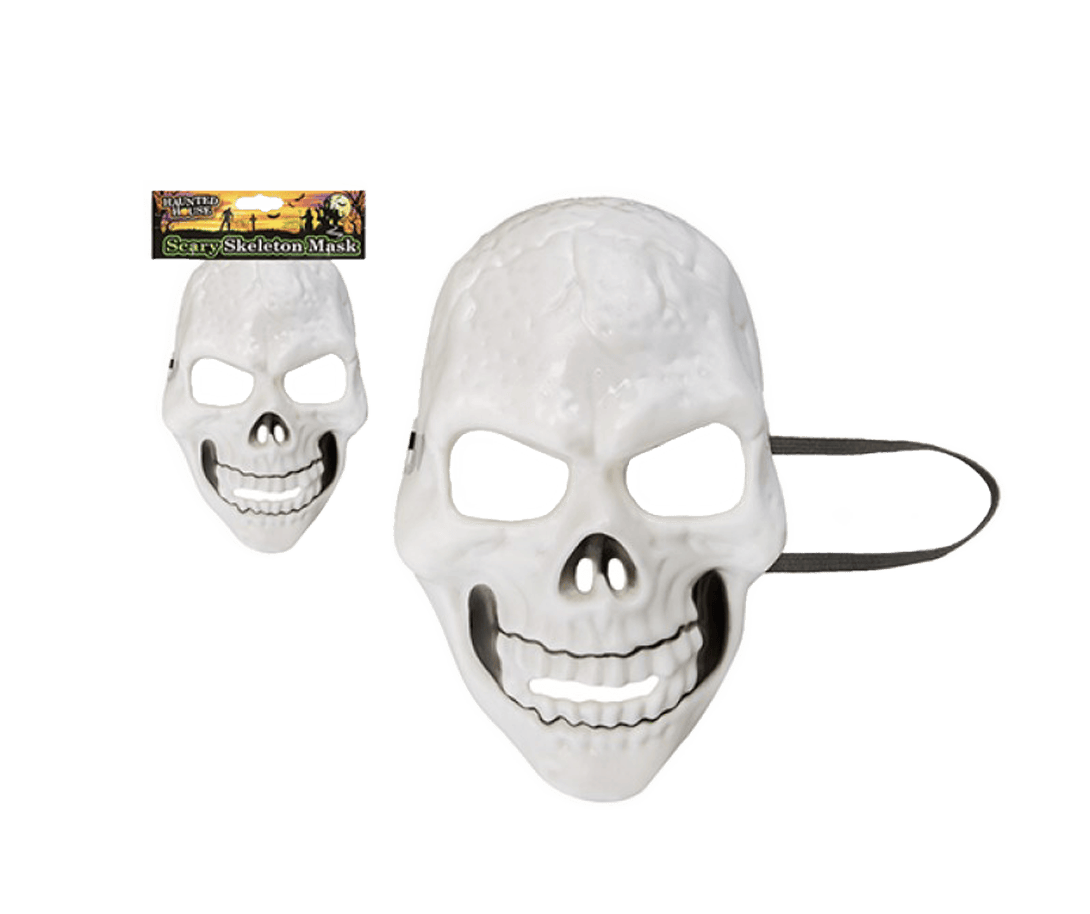 Haunted House White Skeleton Mask 