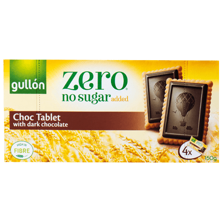 Gullon Dark Chocolate Biscuits Zero Sugar Free 150 g