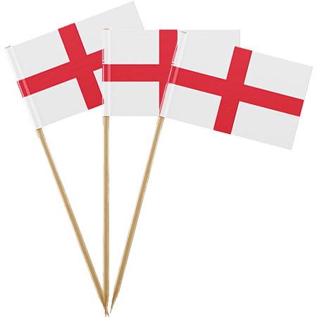 England Flag Food Pickss 25 Pcs