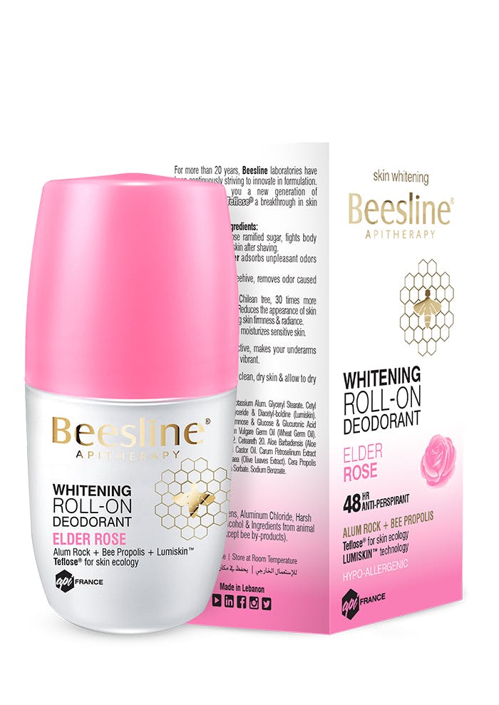 Beesline Whitening Roll-On Deodorant Elder Rose