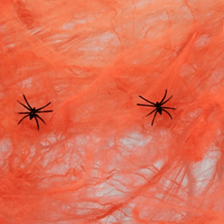 Home decor spider webs orange color 24x17cm