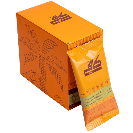 Kafy Instant Saudi Coffee with Cardamom Dallah Serve 10 Satches 30 g