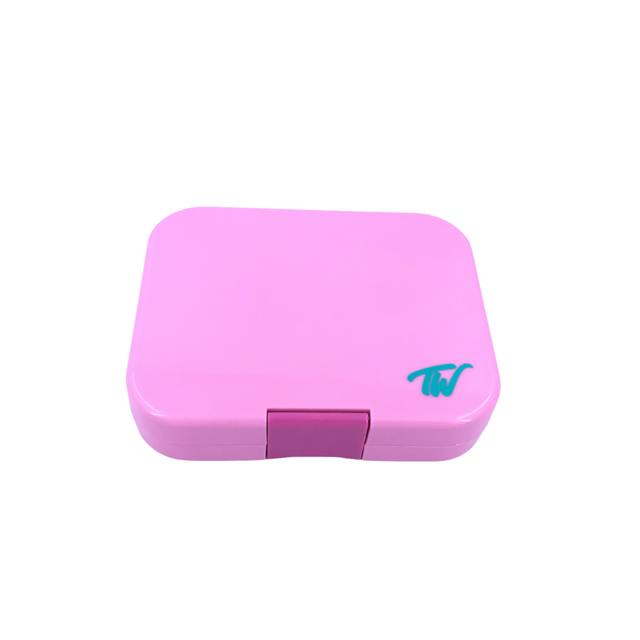 Tinywheel 4 Compartment Pink Lunch Box Tw Logo