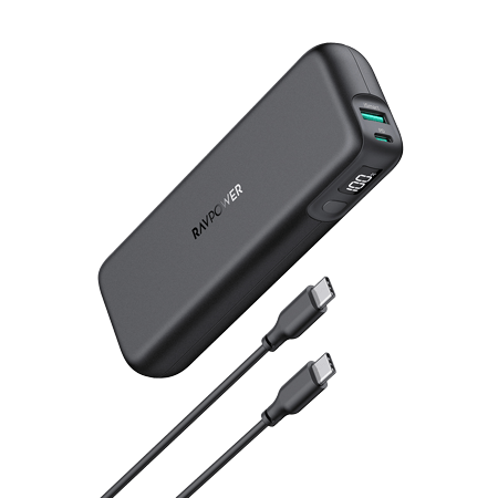 Ravpower Pd Pioneer 15000Mah 30W 2-Port Power Bank With Led Display