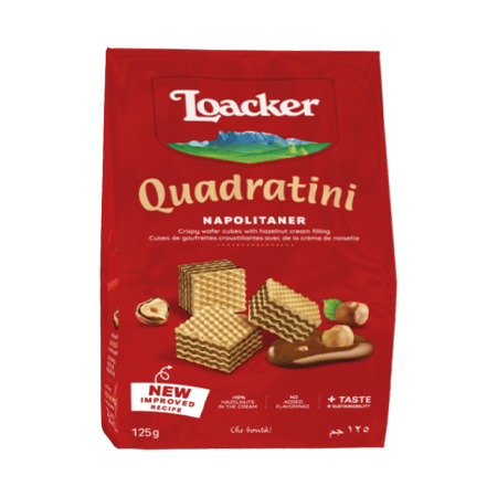 Loacker Quadratini Wafer with Hazelnut 125 g