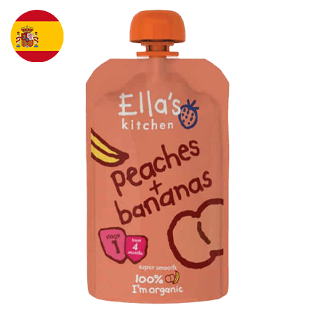 Ellas Peaches & Banana Organic 120G 4 Months +