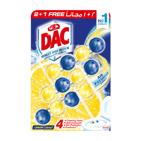 Dac Toilet Rimblock Lemon 50G X2 +1