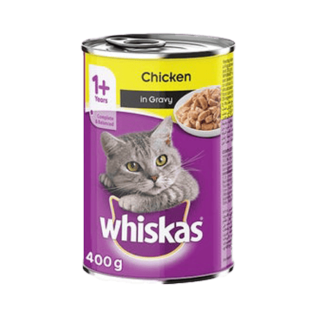 Whiskas Cat Wet Food Minced Chicken +1 Years 400 G