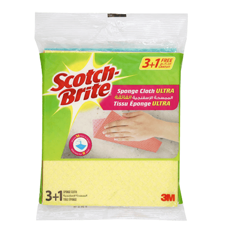 Scotch Brite Ultra Sponge Cloth3+1Free