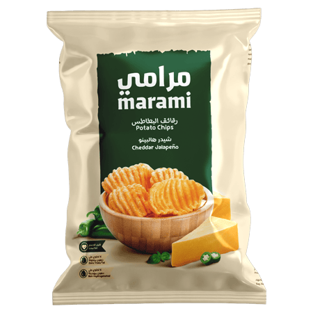 Marami Wavy Potato Chips Cheddar Jalapeno 100 g