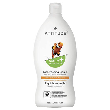 ATTITUDE Dishwashing Liquid, Citrus Zest, 700ml