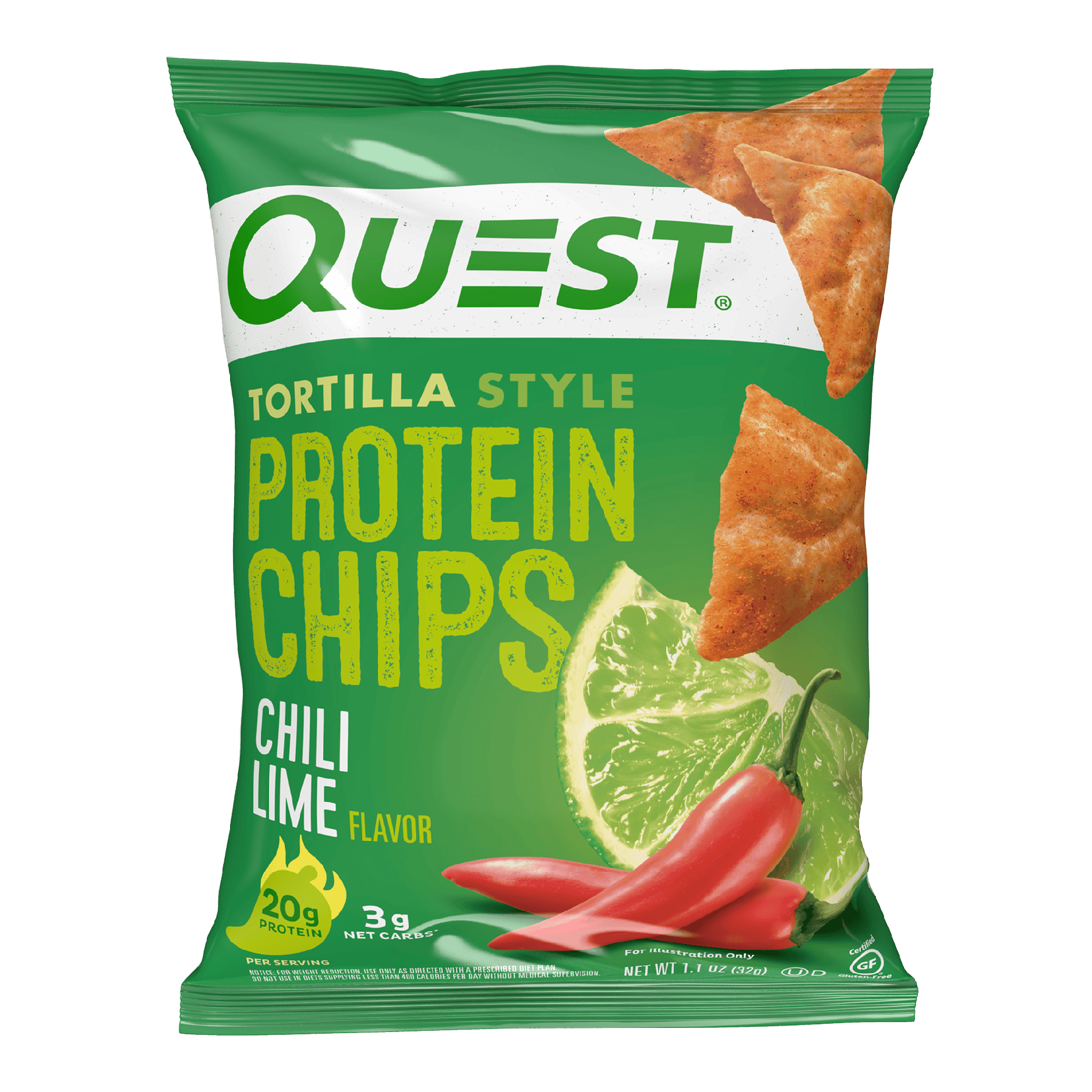 Quest Nutrition Tortilla Protein Chips Chili Lime 32 g