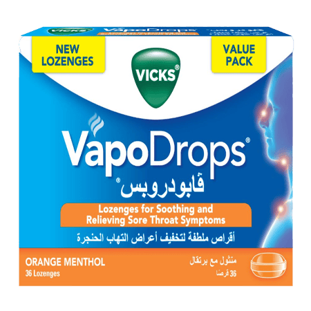 VICKS VAPODROPS ORANGE 36 lz