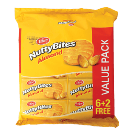 Tiffany Nutty Bites Almond Value Pack 8 pcs 72 g