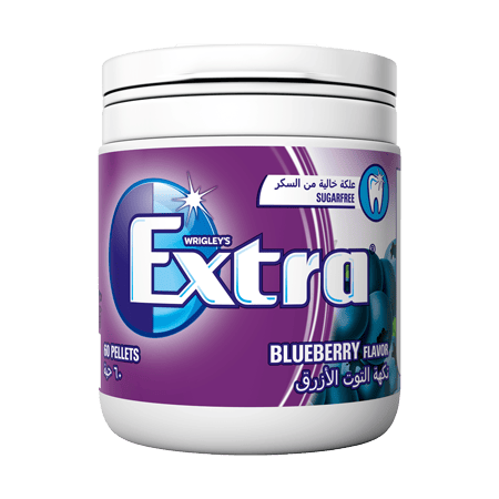 Extra Gum Blueberry Bottle 60 Pellet 84 g