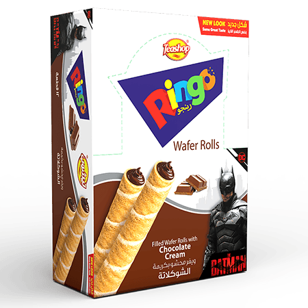 Teashop Ringo Wafer Rolls with Chocolate Cream 12 pcs 16 g