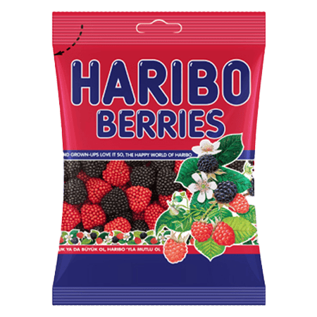 Haribo Chewy Berries Candy 80 g