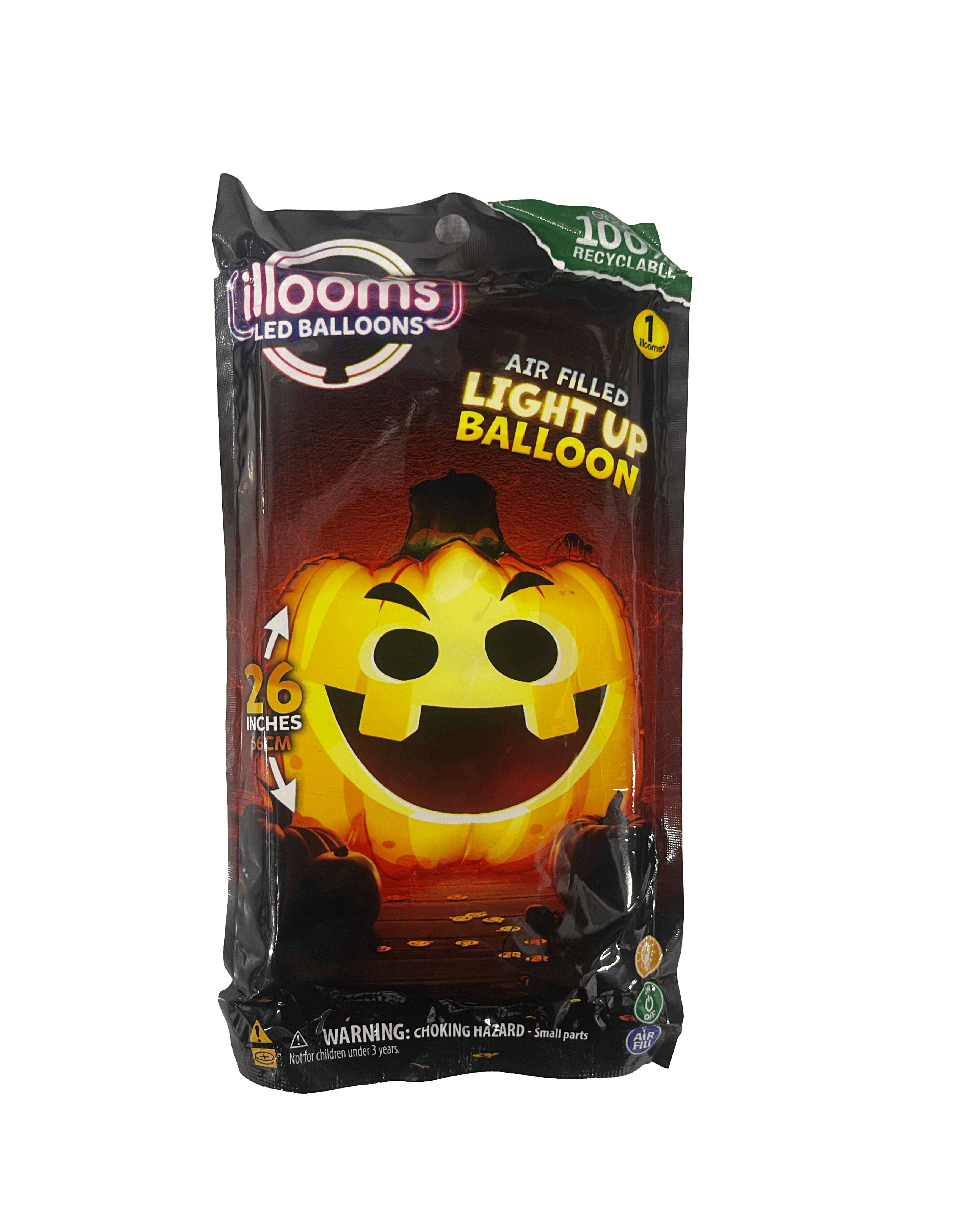Illooms Ecoair Pumpkin Balloon 26 Ounces