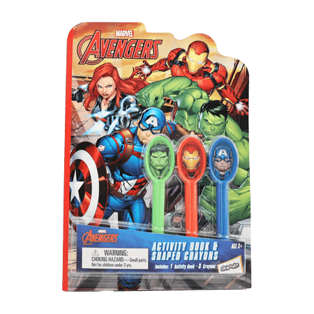 Marvel Avengers Activity Book And Shaped Crayons